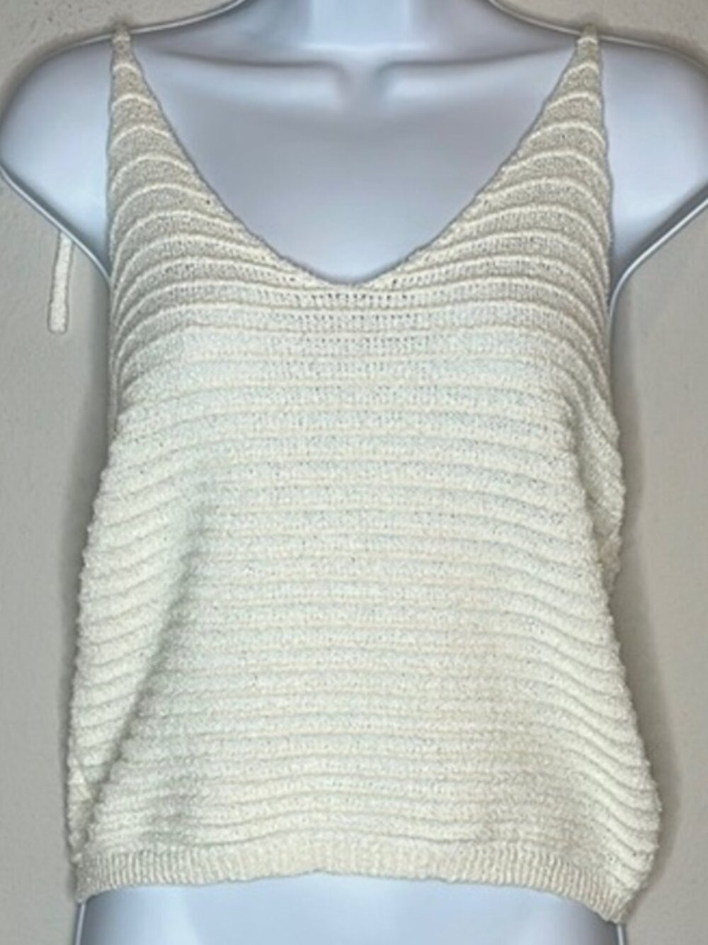 Cream Knit Camisole Top